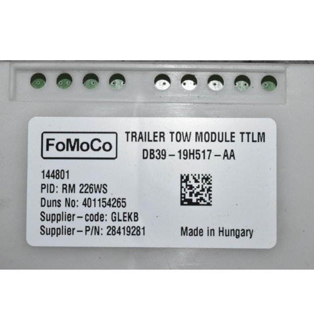 Μονάδα Ελέγχου Ford Ranger Wildtrak 2013-2018 DB39-19H517-AA