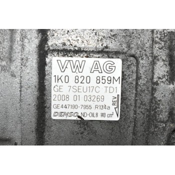 Κομπρεσέρ Aircondition Volkswagen Golf IV 1.4cc TSI BMY 2008-2013 DENSO 1Κ0820859Μ GE447190-7955