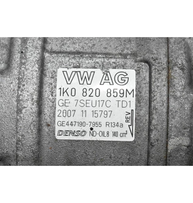 Κομπρεσέρ Aircondition Volkswagen Golf IV 1.4cc TSI BMY 2008-2013 DENSO 1Κ0820859Μ GE447190-7955