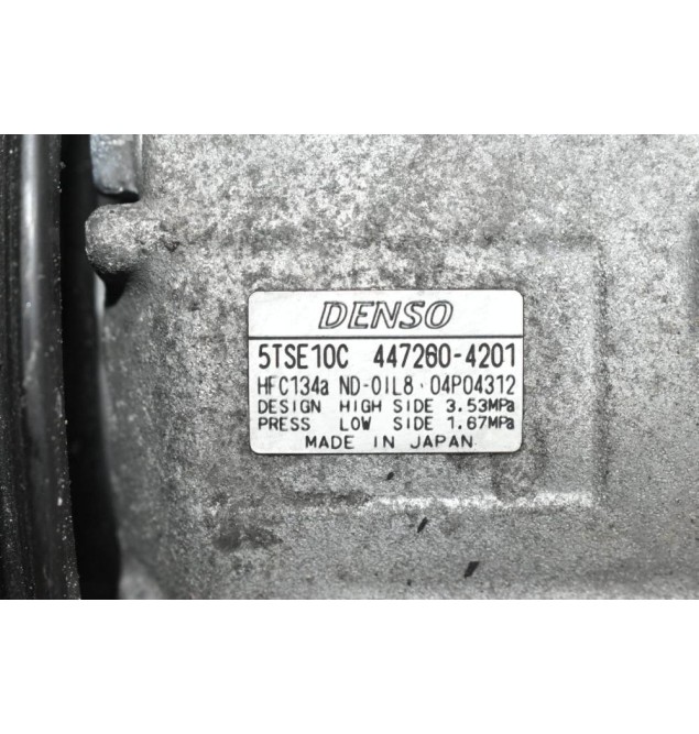 Κομπρεσέρ Aircondition Toyota Auris / Yaris 1NR 1.3 2008-2015 DENSO 447260-4201 5TSE10C (Μικρό Σπάσιμο Στην Τροχαλία)