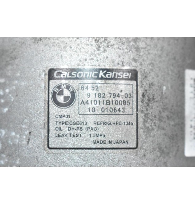 Κομπρεσέρ Aircondition - A/C Bmw 1.6 116i 316i 122PS N43B16AA 2007-2011 CALSONIC 9182794-03 A41011B10005