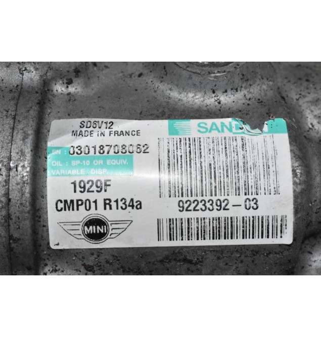 Κομπρεσέρ Aircondition - A/C Mini Cooper 2010-2013 R56 N16B16A3 9223392-03