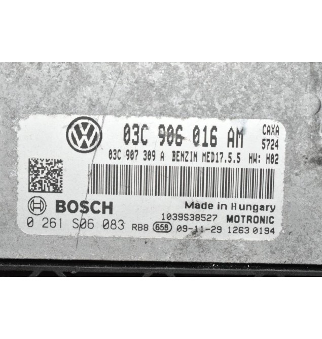 Εγκέφαλος Κινητήρα Volkswagen Golf 1.4 CAX TSI 2005-2013 BOSCH 03C906016AM 0261S06083 MED17.5.5