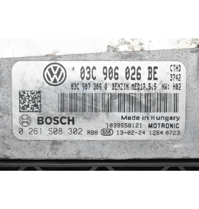 Εγκέφαλος Volkswagen Scirocco / Golf VII 1.4 TSI CZC 125ps 2013-2021 BOSCH 03C906026BE 0261S08302 MED17.5.5