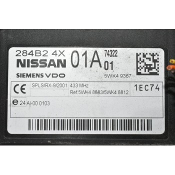Πλακέτα Ανεσης Nissan Navara D40 2005-2010 Siemens 284B2-4X01A 5WK49367