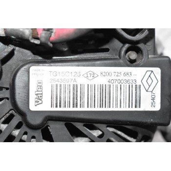 Δυναμό Renault Trafic 2.0 DCI M9R 16V 2006-2013 TG15C125 8200725683
