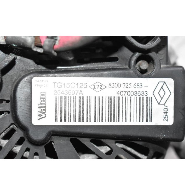 Δυναμό Renault Trafic 2.0 DCI M9R 16V 2006-2013 TG15C125 8200725683