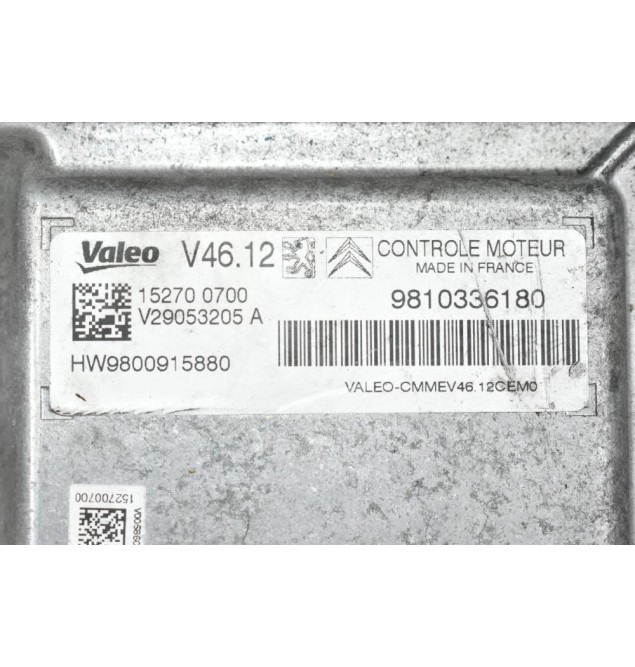 Εγκέφαλος Κινητήρα Citroen C3 / Pegeuot 208 HM01 1.2 2013-2019 9810336180 152700700 V29053205A