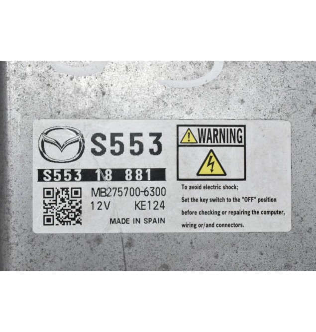 Εγκέφαλος Κινητήρα Mazda CX-3 1.5D S5 2010-2019 S55318881 MB275700-6300