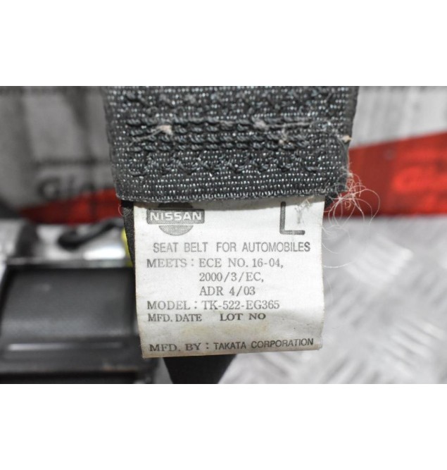 Ζώνη Ασφαλείας Μπροστά Αριστερή Nissan Navara d22 133 2001-2005 (Με Προεντωτήρα)