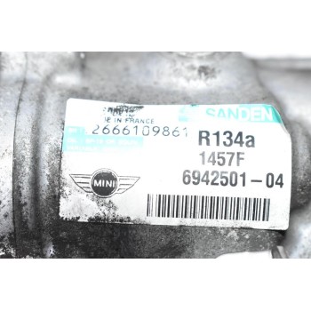 Κομπρεσέρ Aircondition - A/C  Mini Cooper R56 N12B16AA 2006-2014 SANDEN 6942501-04