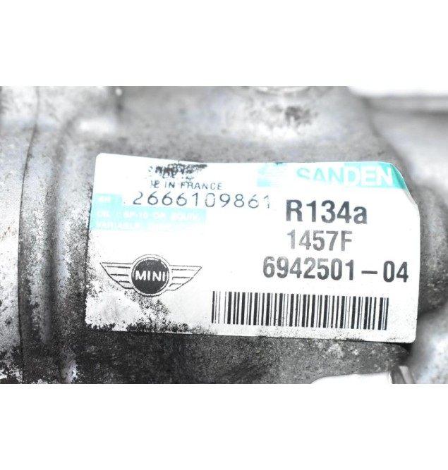 Κομπρεσέρ Aircondition - A/C  Mini Cooper R56 N12B16AA 2006-2014 SANDEN 6942501-04