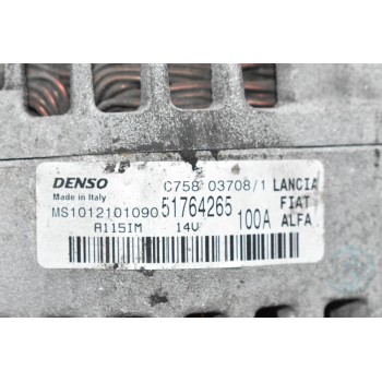 Δυναμό Fiat Doblo 1.6D Multijet 198A3000 2009-2014 51764265 MS1012101090 100A