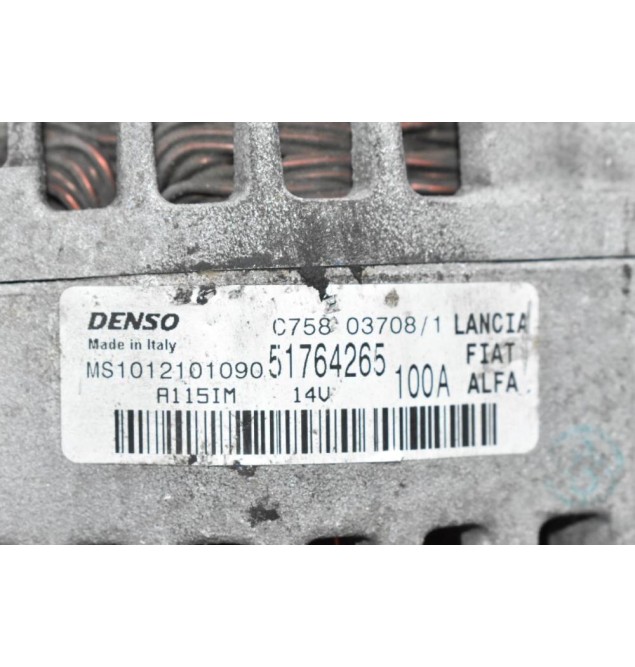 Δυναμό Fiat Doblo 1.6D Multijet 198A3000 2009-2014 51764265 MS1012101090 100A