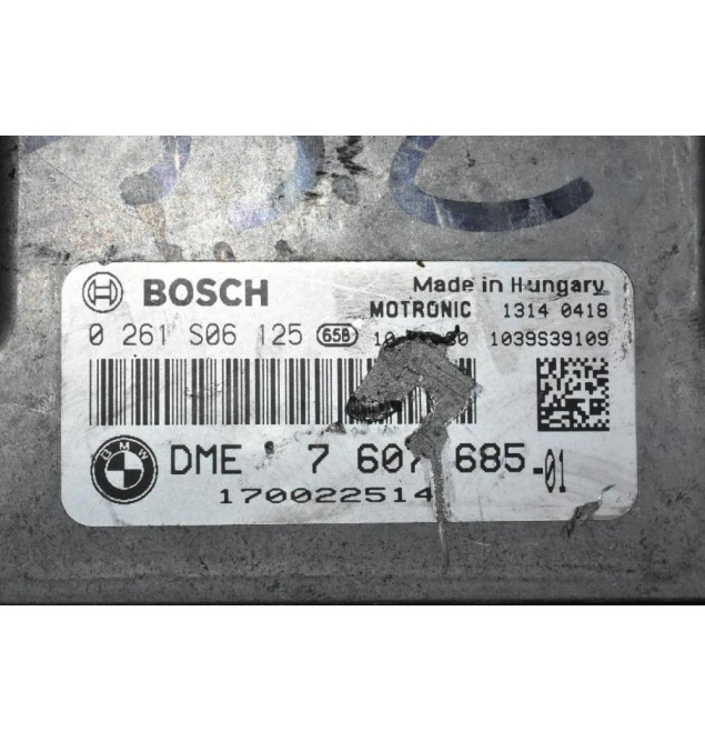 Εγκέφαλος Mini Cooper 2010-2013 R56 N16B16A BOSCH 0261S06125 1039S39109 DME7607685-01