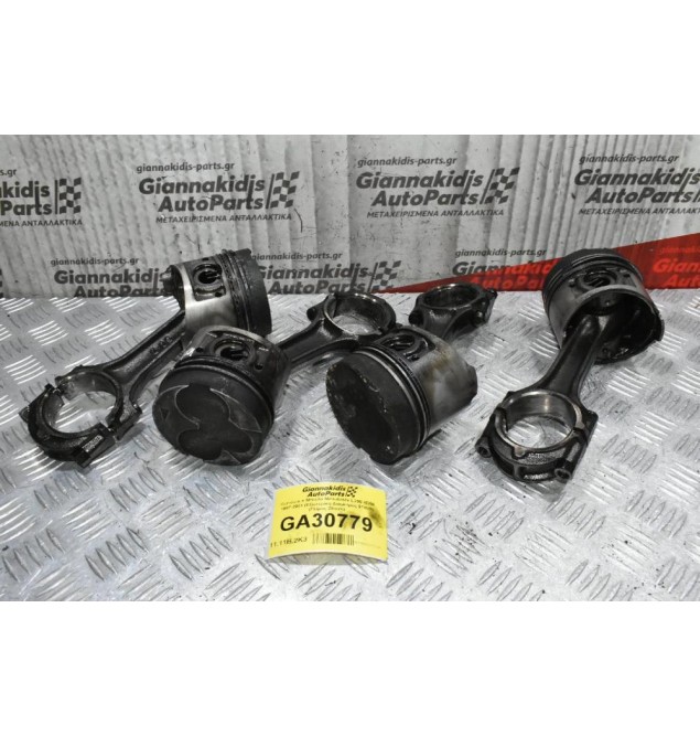 Πιστόνια + Μπιέλες Mitsubishi L200 4D56 1997-2001 (Εξωτερικη Διάμετρος 91mm) (Πείρος 29mm)