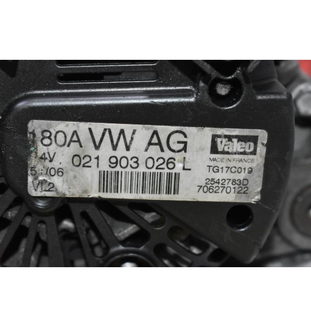 Δυναμό Volkswagen Passat 2006-2011 021903026L (Valeo) (Μικρό Σπάσιμο Στο Φις)