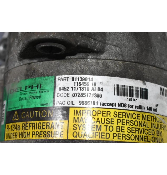 Κομπρεσέρ Aircondition Mini Cooper S 1.6 01139014 11645610 W11B16A DELPHI