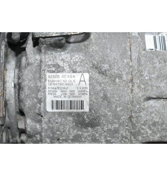 Κομπρεσέρ Aircondition - A/C Renault Kadjar 1.5 DCI K9KF647 2014-2020 92600-4EA0A (Σπασμένο Φις)