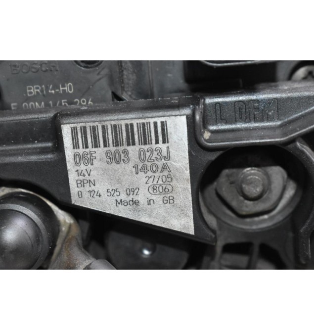 Δυναμό Volkswagen Transporter T5 2.0 AXA 2003-2015 06F903023J 0124525092 (+Audi A4 BRD 2.0 TDI)