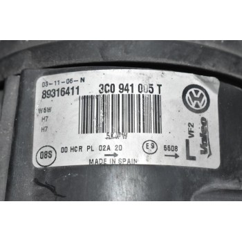 Φανάρι Εμπρός Αριστερό Volkswagen Passat B6 3C2 2005-2010 VALEO 89316411