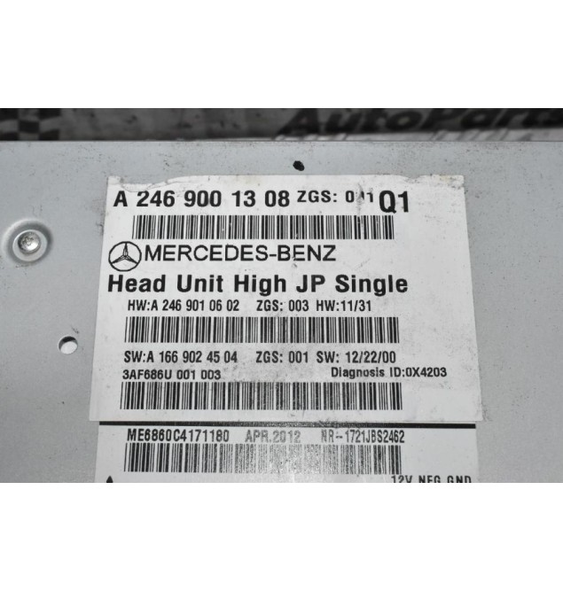 Ράδιο CD Mercedes-Benz A-Class W176 2012-2018 2469001308