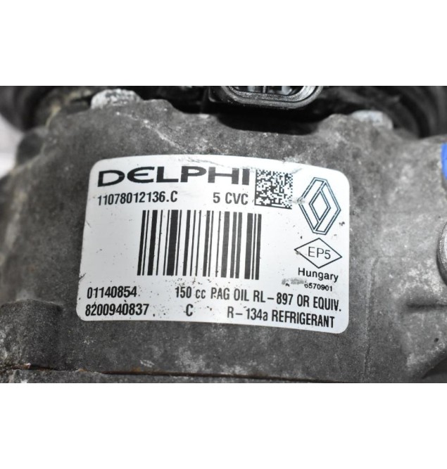 Κομπρεσέρ Aircondition - A/C Renault Megane/Scenic/Clio K9K 2001-2010 DELPHI 8200940837