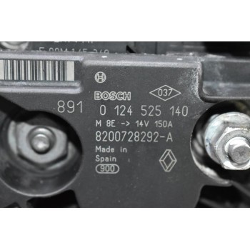 Δυναμό Nissan Juke - Qashqai 1.5 DCI K9K H282 2010-2017 0124525140 8200728292-A