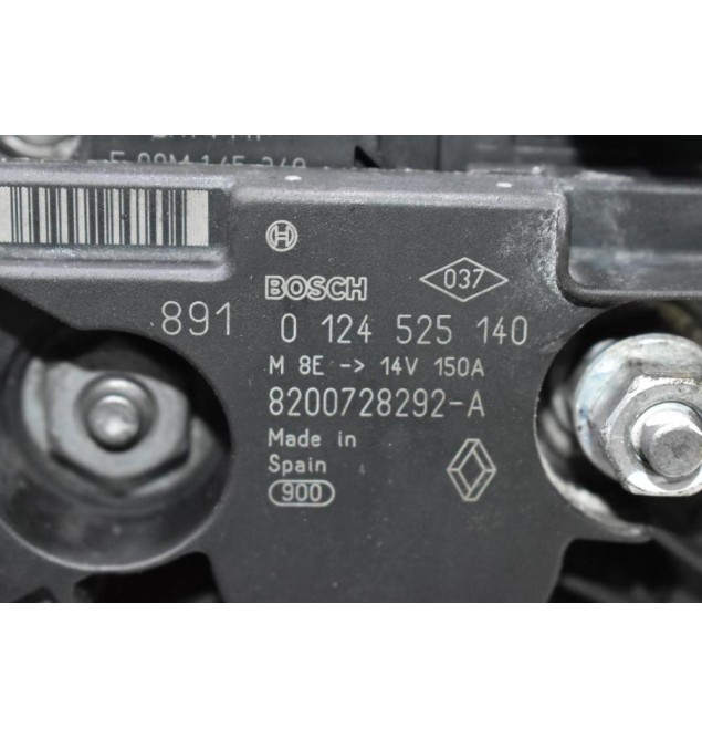 Δυναμό Nissan Juke - Qashqai 1.5 DCI K9K H282 2010-2017 0124525140 8200728292-A