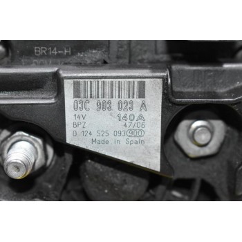 Δυναμό Volkswagen 1.4 TSI CAV BLG BMY CAX 2008-2013 03C903023A 0124525093 140A (Seat Audi Skoda) (Γνήσιος)