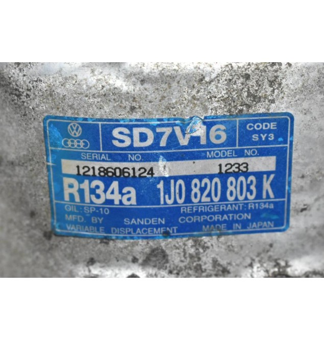 Κομπρεσέρ Aircondition Audi TT/S3 1.8T 20V BAM 1998-2006 1J0820803K