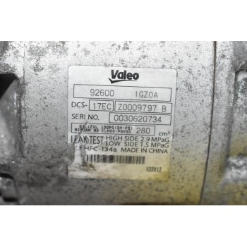 Κομπρεσέρ Aircondition - A/C Nissan Qashqai 2.0 MR20 2007-2012  Z0009797B 926001GZ0A