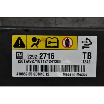 Πλακέτα Αερόσακων Opel Insignia 2007-2017 22922716