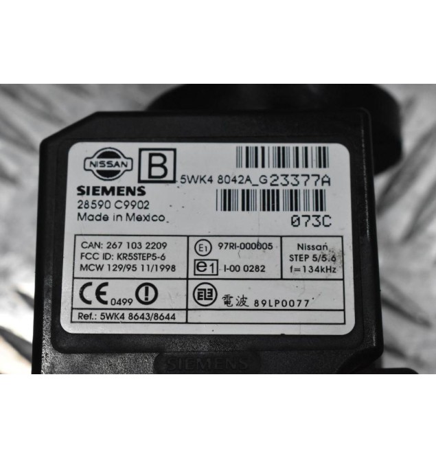 Κλειδαριά Τιμονιού / Διακόπτης Μίζας Nissan Navara D22 / Pathfinder 1998-2005 (Με Κλειδί) 28590C9902