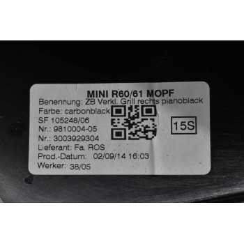 Πλαστικό Ταμπλού Δεξί Mini Countryman R60 2010-2017 9810004-05