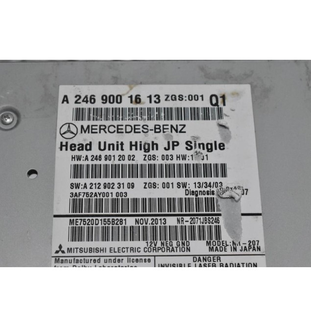 Ράδιο CD Mercedes-Benz B Class W246 2012-2018 270910 A2469001613