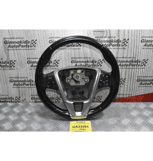 Τιμόνι Mε Χειριστήρια Volvo S60 2010-2014 34110217Α (Με Μικρή Φθορά)