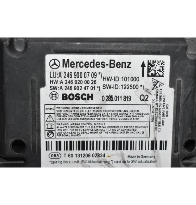 Εγκέφαλος Αερόσακων Mercedes-Benz B Class W246 CLA 2011-2021 2469000709