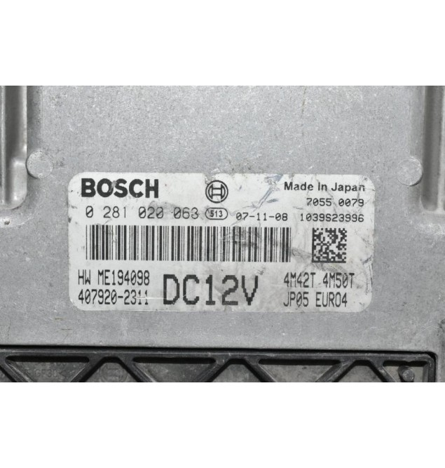 Εγκέφαλος Mitsubishi Canter 4M42/4M50 Bosch DC12v EURO4 2000-2010 0281020063 ME194098 407920-2311