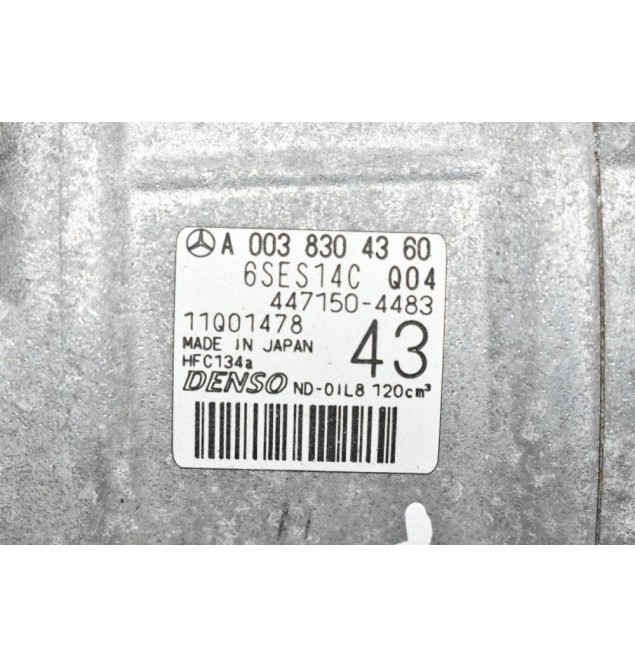 Κομπρεσέρ Aircondition Mercedes-Benz B W246/CLA GLA 1.6 Turbo 270910 2011-2021 DENSO A0038304360 6SES14C 447150-4483