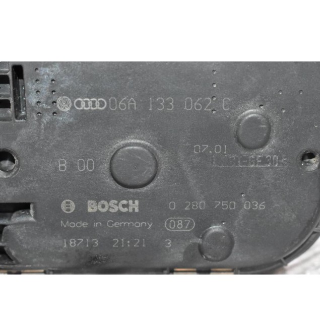 Πεταλούδα Γκαζιού Skoda Octavia 1.8T 20VT 2000-2005 (Γνήσια) 06A133062C 0280750036 (Audi A3 TT / Seat Ibiza Leon Toledo / Volkswagen Golf Bora Beetle)