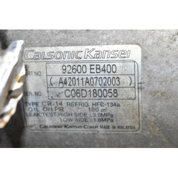 Κομπρεσέρ Aircondition Nissan Navara D40 YD25 2005-2012 CALSONIC 92600-EB300