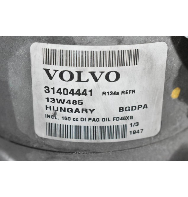 Κομπρεσέρ Aircondition - A/C Volvo V40 S60 V60 V70 B4164T 2012-2020 31404441 (Γνήσιο)