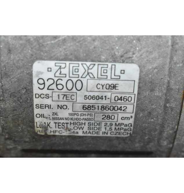 Κομπρεσέρ Aircondition - A/C Nissan Qashqai 2.0 MR20 2007-2012  506041-0460 (Renault Laguna)