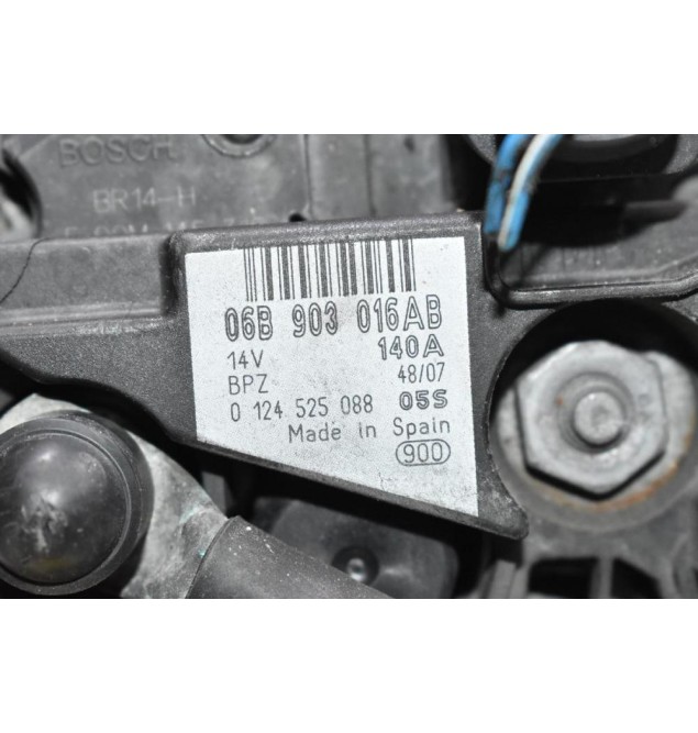 Δυναμό Skoda Octavia 1.8 TSI BZB 2006-2014 06B903016AB 0124525088 140A (Seat Audi Volkswagen)