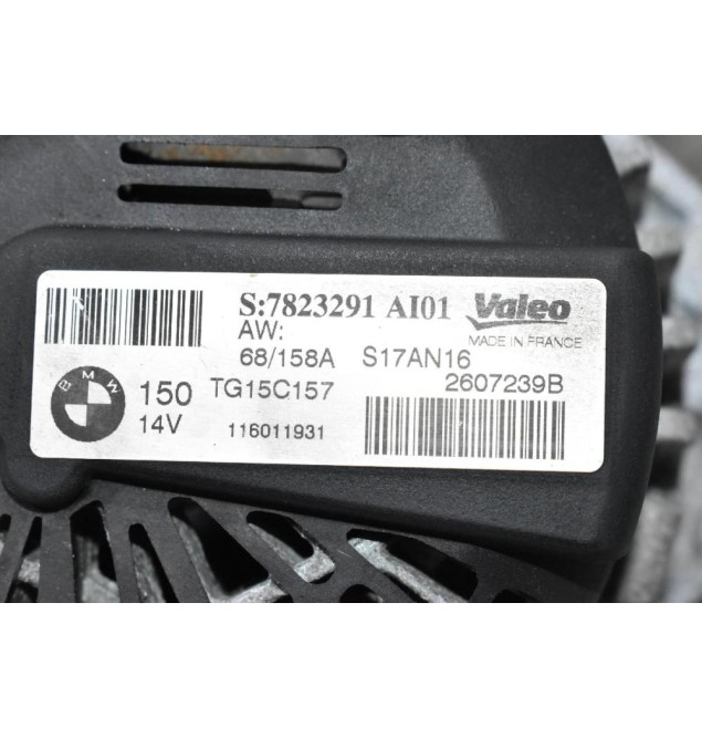 Δυναμό Mini - BMW 1.6 - 2.0D N47C20A - N47C16A 2010-2016 VALEO 7823291 A101 (Γνήσιο)