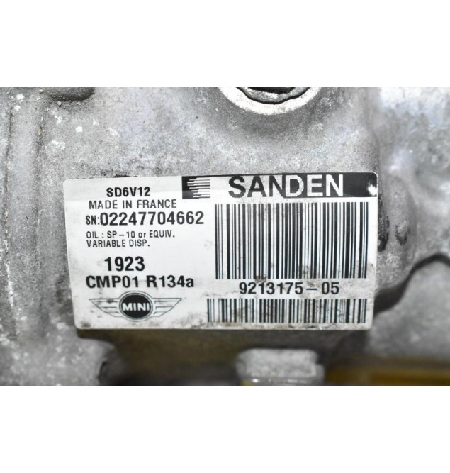 Κομπρεσέρ Aircondition - A/C Mini Cooper SD 2.0D N47C20A 2010-2016 9213175-05