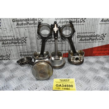 Πιστόνια - Μπιέλες Nissan X-Trail 2.0 QR20 2001-2008 (Διάμετρος Πιστονιού 89μμ) (Πείρος 22)