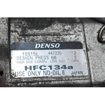 Κομπρεσέρ Aircondition Toyota Celica Corolla 1.8 2ZZ 2001-2008 DENSO 447220-8612 HFC134a