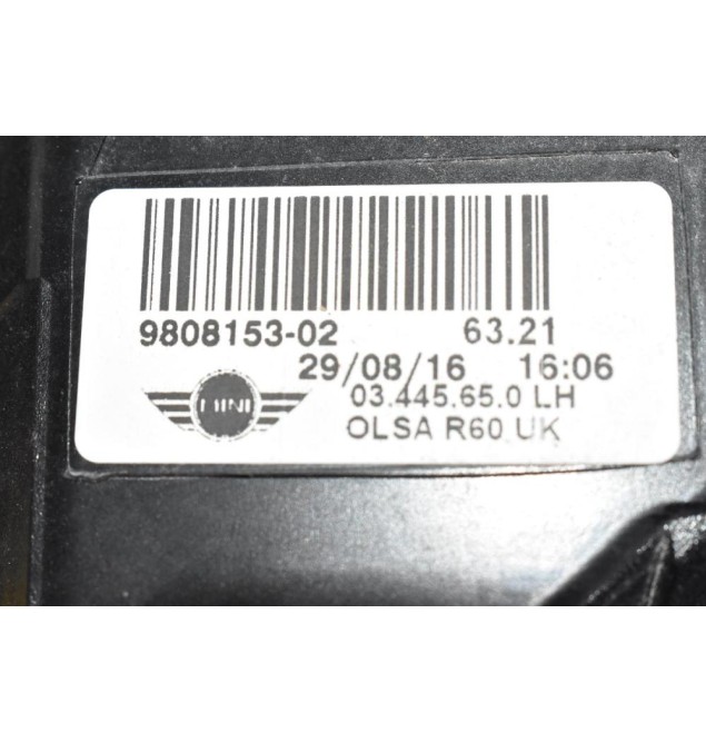 Φανάρι Πίσω Αριστερό Mini Countryman R60 2011-2016  9808153-02